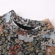 thumbnail image 4 of MHFRRA Blusa de Manga Larga de Malla Floral para Mujer con Aberturas para Los Pulgares, Elegante Camisa de Capas para Otoño Negro, 4 of 7