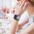thumbnail image 2 of Eihaihis Protector De Pantalla Para Apple Watch Case Cover Series 11 10 9 Se 8 7 6 5 4 40Mm 44Mm 41Mm 45Mm 42Mm 46Mm Vidrio Templado Impermeable Pc Protector Cara De Parachoques Para Iwatch Se2 Gen2 S, 2 of 4