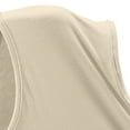 thumbnail image 5 of Yubnlvae Women's V-Neck Modal Tank Top – Lightweight Breathable Sleeveless Tee, Loose Fit Stretchy Basic for Summer & Under Dresses (Beige | L), 5 of 7