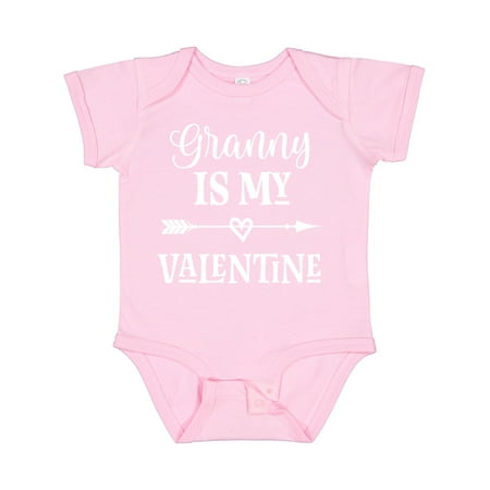 

Inktastic Granny is My Valentine Outfit Gift Baby Girl Bodysuit