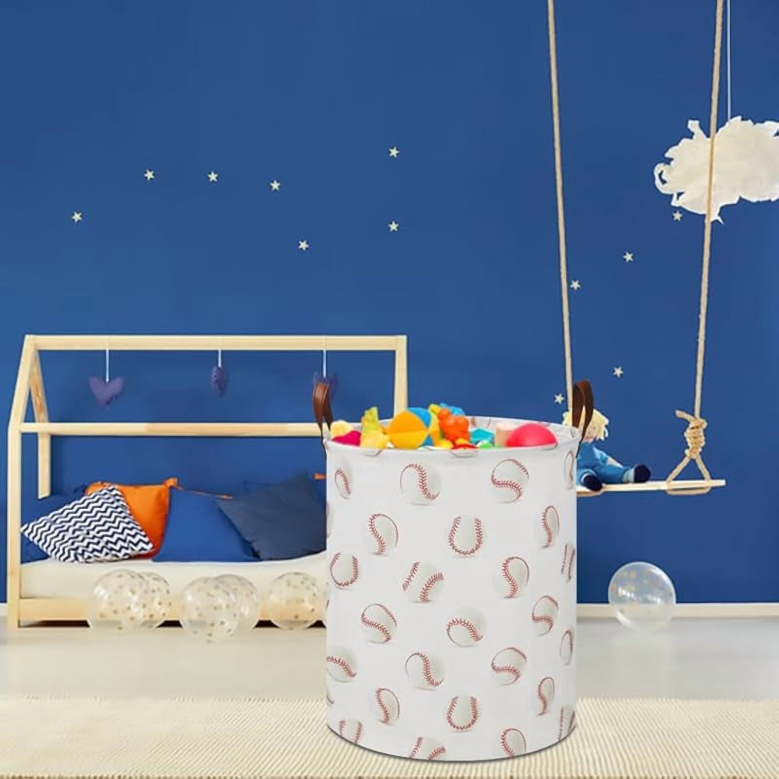Kids Laundry Basket,Waterproof Baby Boys Nursery Hamper,Collapsible Fabric Storage Container,Toys Bin,Room Decor,Gift Basket