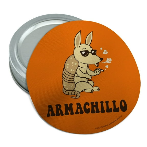 Armachillo Armadillo Chilling Funny Humor Round Rubber Non-Slip Jar Gripper Lid Opener
