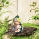 thumbnail image 1 of Lámpara solar de noche con forma de muñeca de fruta, colgante para jardín, decoración navideña de resina, regalo festivo, artículo hecho a mano., 1 of 9