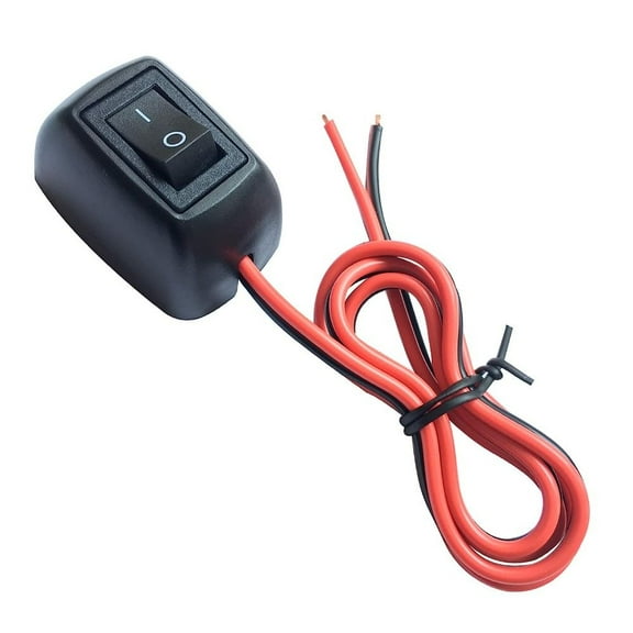 High Quality Installation 0.6M Prewired Paste-Type Surface Mount Switch Rocker Switch 12V 24V ON Off Push Button Switch