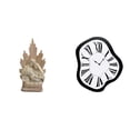 thumbnail image 1 of Estatua Creativa De La Sagrada Familia, Reloj Fundido Distorsionado, Escultura Católica Cristiana Clásica Para Decoración De Interiores, Mesas De Oficina Y Hogar., 1 of 8