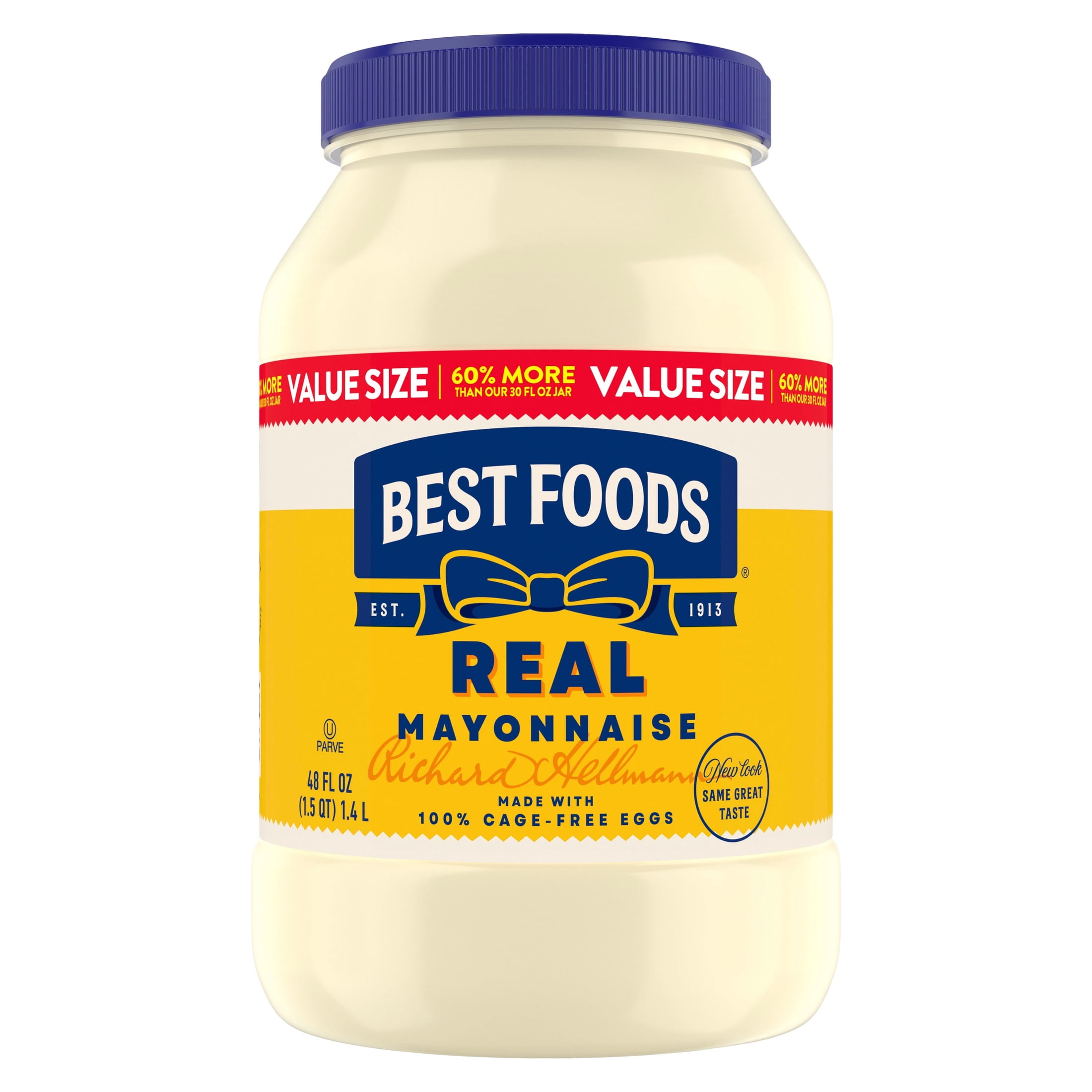 (12 pack) Best Foods Mayonnaise Real Mayo, 48 fl oz