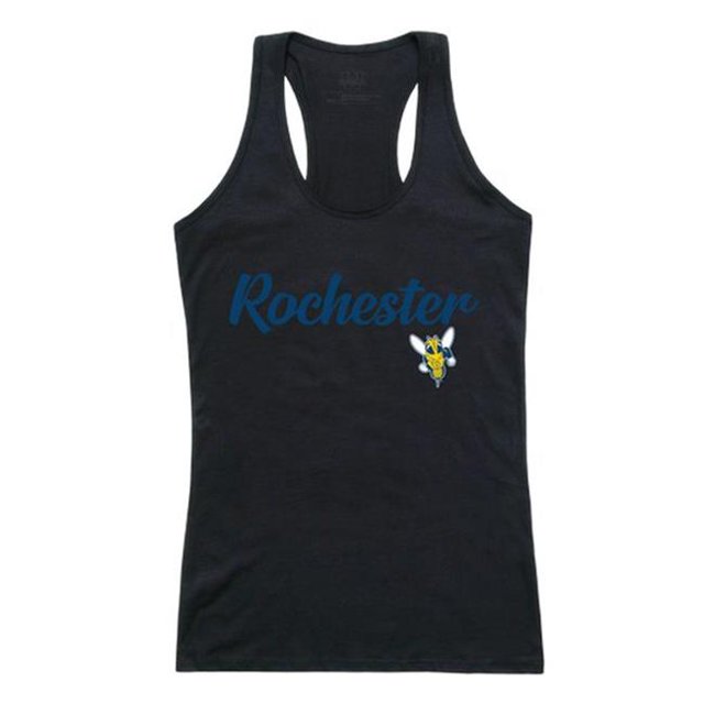 W Republic 557-146-BLK-04 University of Rochester Womens Script Tank Top, Black - Extra Large