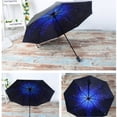 thumbnail image 2 of Anti-UV Sun Rain Windproof Parasols Starry Sky 3 Folding Umbrella, 2 of 4