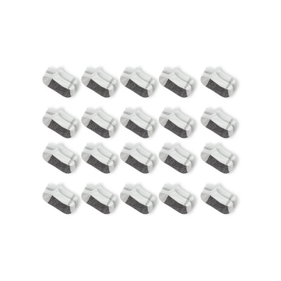 Fruit of the Loom, Boys Cushion Comfort No Show Socks, 20 Pack