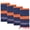Blue, variant on Unique Bargains Ear of Wheat Stripe Cotton Soft Absorbent Hand Towel Grey 2pcs 29" x 13"