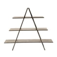thumbnail image 2 of Tripar 63" Brown Burnished Finish Three Tier A-Frame Display Shelf, 2 of 5
