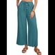 thumbnail image 1 of Pantalones de y Algodón para Mujer, Informales, de Verano, para Playa, con Cordón, Holgados, de Pierna y Bolsillos. Azul y Verde L, 1 of 9
