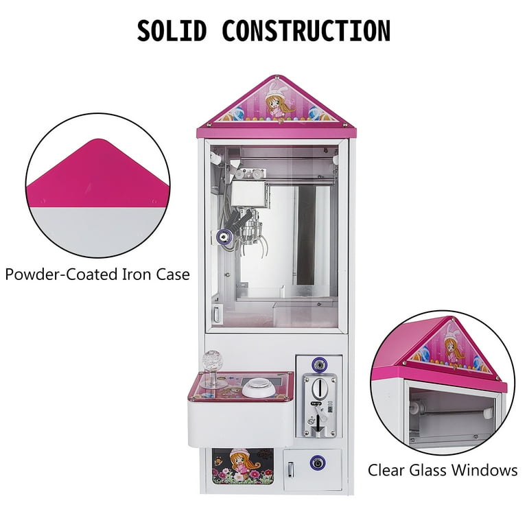 VEVOR Mini Claw Crane Machine 110V Metal Case Bar Candy Toy Catcher Shake proof
