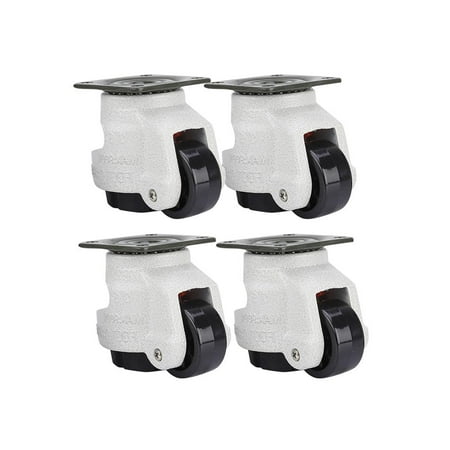 

4pcs Leveling Caster Nylon Wheel 360 Degrees Omnidirectional Equipment Support Casters 330lbs Heavy Duty Machine Leveling Wheels for Electronic Cabinets Workshop Equipment