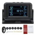 thumbnail image 1 of 6 Wheel Wireless Tire Pressure Monitor DC 5V IP67 Waterproof High Low Pressure Alarm 8bar Solar TPMS for Truck RV, 1 of 8