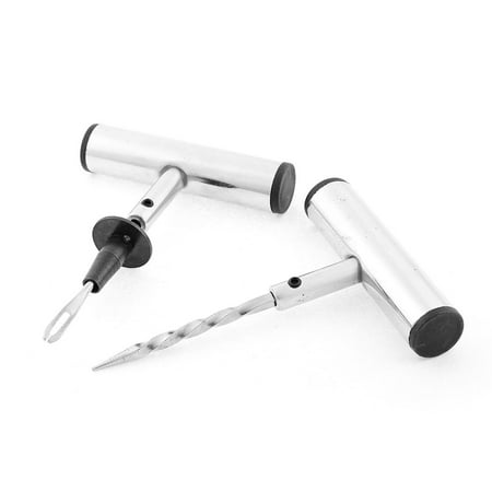 Unique Bargains Safety Car Auto Tubeless Tire Tyre Puncture Plug Repair Tool Set 2 Pcs