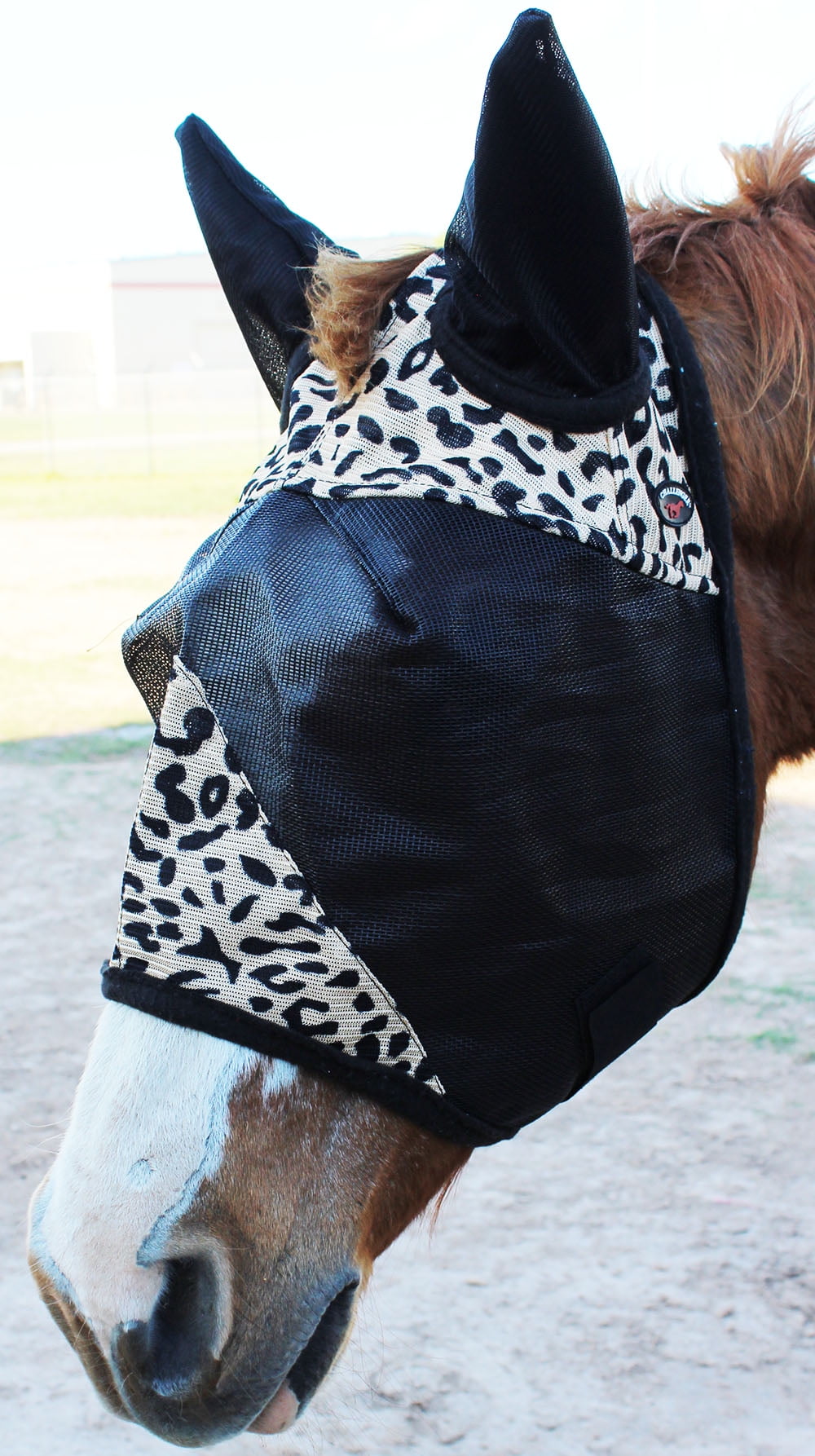 CHALLENGER Equine Horse Fly Mask Summer Spring Airflow Mesh UV Mosquitoes 73281V 