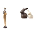 thumbnail image 1 of Estatuas de mujeres, figuras de cerámica, esculturas africanas, adornos coleccionables, artesanía artística en resina. Ideales para regalar, decorar e, 1 of 8