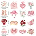 thumbnail image 3 of LQPWZU 56 pcs Valentine's Day Love Stickers, Vintage Valentine Waterproof PET for Scrapbook Journaling Photo Album Collage Card Heart Romantic Valentine's Day for Teens and Adults, 3 of 9