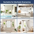 thumbnail image 4 of 2 Pack No Drill Curtain Rods for Window 28 to 48 Inches, 5/8 Inch Diameter Renter Friendly Drapery Rod with Adhesive Brackets without Drilling, Adjustable from 27 52 Black, 4 of 5