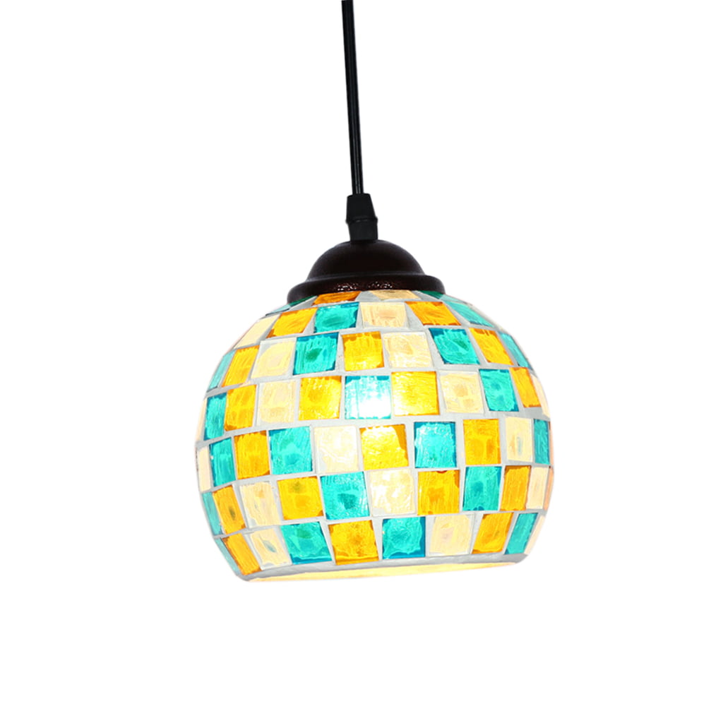 Retro Bar Cafe Restaurant Pendant Light Mosaic Style Ceiling Lampshade#13 