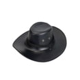 thumbnail image 2 of Gustave Western Cowboy Cowgirl Hat for Women Men PU Leather Vintage Wide Brim Outback Sun Hat with Chin Strap for Outdoor Hiking - Black, 2 of 6