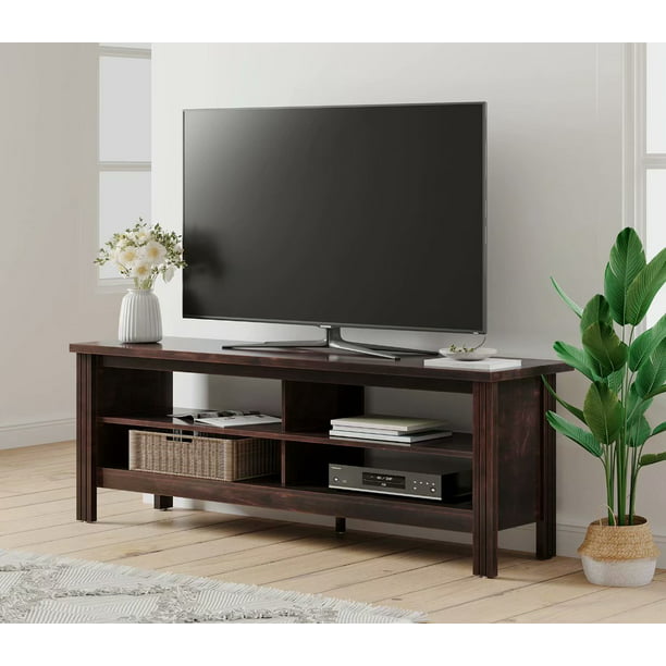 Farmhouse Tv Stands For 65 Flat, Low Media Console Table