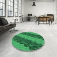 thumbnail image 3 of Ahgly Company Indoor Rectangle Patterned ForestGreen Area Rugs, 3' x 5', 3 of 6