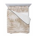 thumbnail image 7 of Quilts Full Size Bedding Set, Beige Palm Leaves Lightweight Quilted Comforter, Summer Tropical Botanical Coastal Soft Reversible Bedspread Coverlet with Pillow Covers for All Season, 78" x 90", 7 of 7