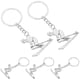 thumbnail image 3 of 5pcs Simple Atleta Llaveros Ski Sportman En forma de Llaveros Llaveros Colgantes decorativos, 3 of 8