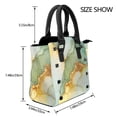 thumbnail image 2 of Single Shoulder Bag Rivet Bag 7.48×7.48×3.94in Removable Shoulder Belt Can Be Held Or Diagonal Across A Variety Of Matching Styles Light Green And White Gold Marble, 2 of 6