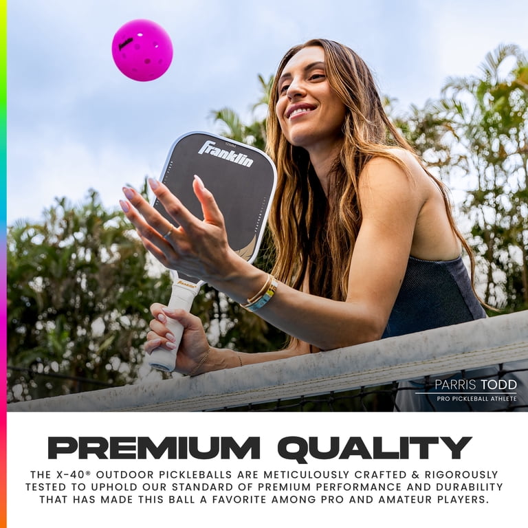 Franklin Sports X-40 Outdoor Pickleballs, 6-Pack Neon photo 4