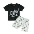 thumbnail image 1 of Xuewenshw T-Shirt à Manches Courtes Imprimé Dessin Animé pour Garçons et Filles Ensemble de Sport, 1 of 8