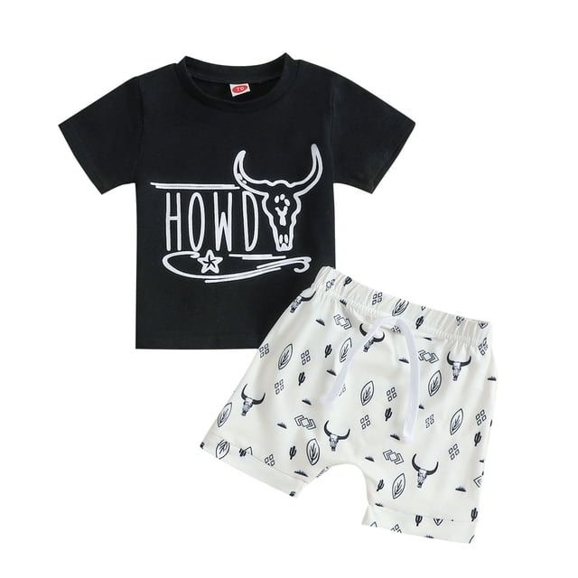 Xuewenshw T-Shirt à Manches Courtes Imprimé Dessin Animé pour Garçons et Filles Ensemble de Sport