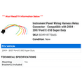 thumbnail image 2 of Instrument Panel Wiring Harness Relay Connector - Compatible with 2004 - 2007 Ford E-350 Super Duty 2005 2006, 2 of 2