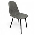 thumbnail image 2 of Juego De Comedor 4 Sillas Mesa Rectangular Vanguardista gris oscuro 5, 2 of 6