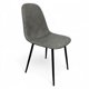 thumbnail image 2 of Juego De Comedor 4 Sillas Mesa Rectangular Vanguardista gris oscuro 5, 2 of 6