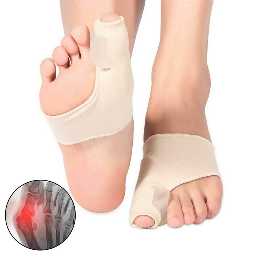 Powiller 1 Pair Socks for Bunion Corrector, Bunion Splints Bunion Pads - Hallux Valgus Treatment Bunion Socks Protector - Big Toe Straightener Pain Relief for Women & Men