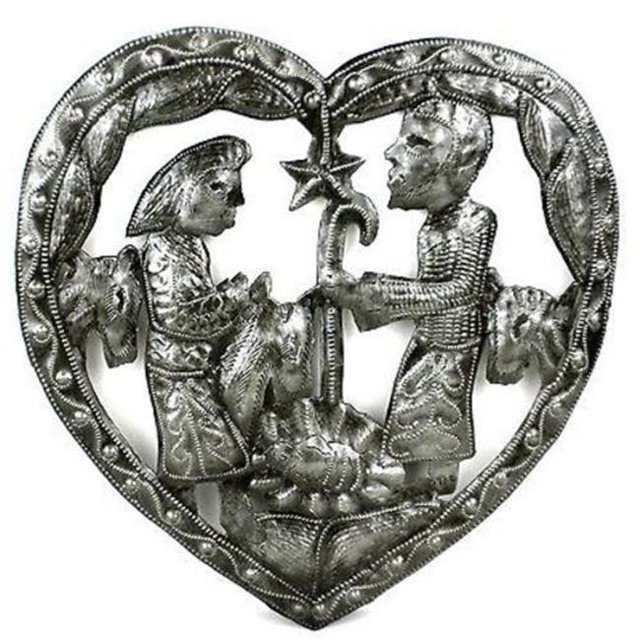 Croix des Bouquets H Heart Nativity Wall Art
