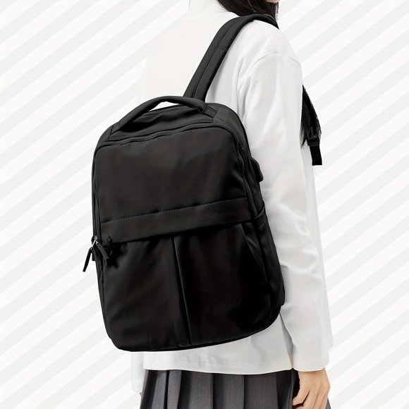 Sac à Dos pour Ordinateur Portable pour Homme avec Port de Chargement USB, Grande Capacité, Sac à Dos de Voyage, Sac d'École pour Étudiant, Sac de Jour