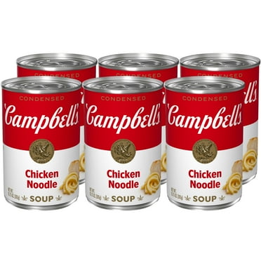 Campbell’s Condensed Chicken Noodle Soup, 10.75 oz Can, 6 Count