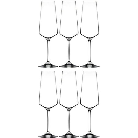 

Patzino Italian Crystal Collection 6 Piece Crystal Wine Glass Set (Champagne Flute (12 oz))