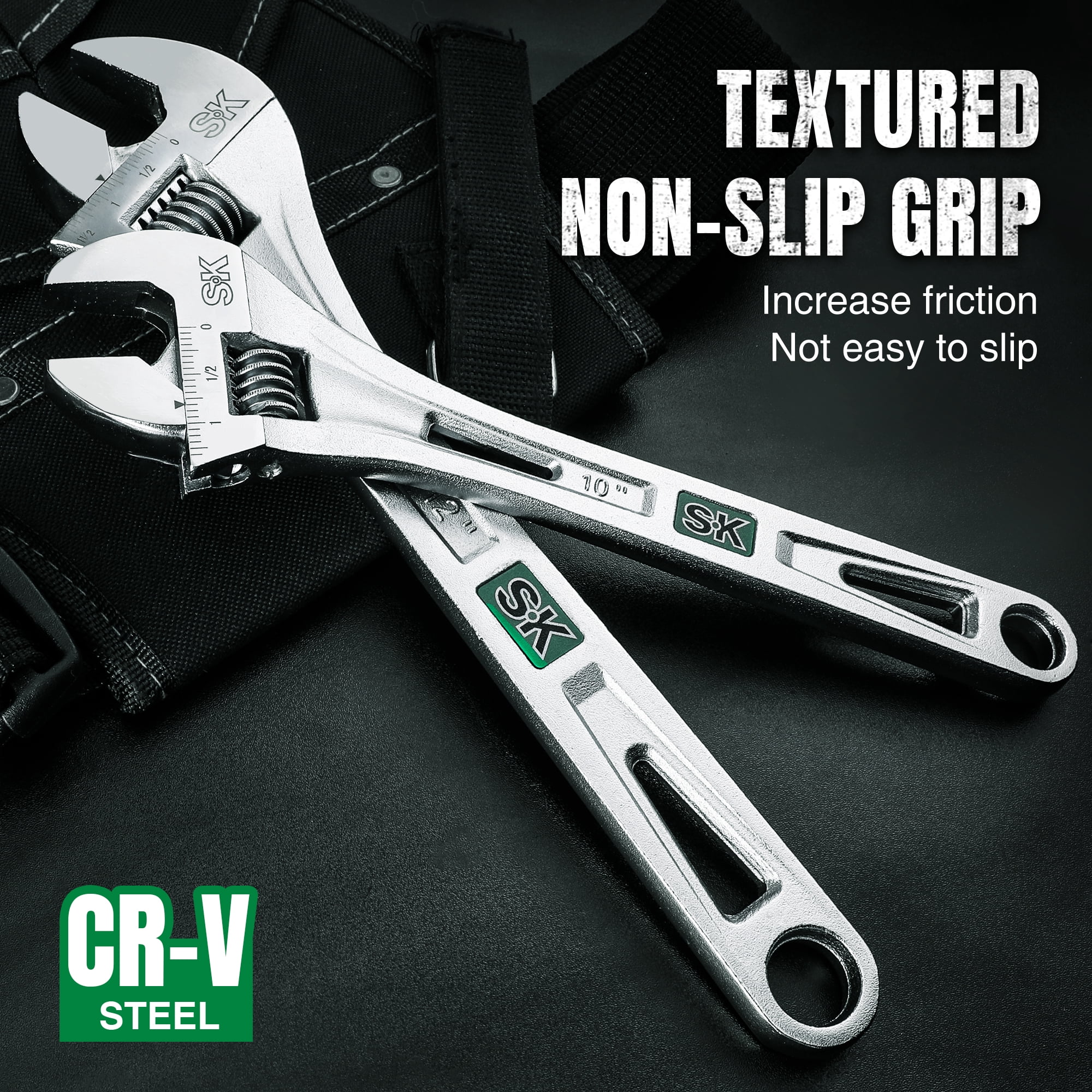 SK Hand Tools SK01218 12" Adjustable Wrench