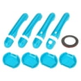 thumbnail image 1 of Juego de cubiertas para manijas de puerta exterior Unique Bargains, trim decorativo para Jeep Renegade 2015-2021, ABS, Azul Claro, 1 juego, 1 of 6