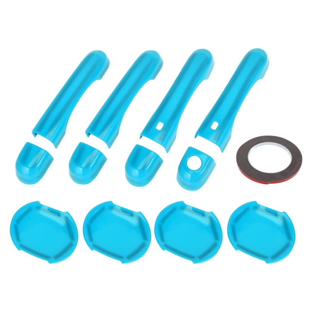 Juego de cubiertas para manijas de puerta exterior Unique Bargains, trim decorativo para Jeep Renegade 2015-2021, ABS, Azul Claro, 1 juego