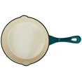 thumbnail image 3 of Crock Pot Artisan 8 Inch Enameled Cast Iron Round Skillet, Teal Ombre, 3 of 6