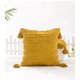 thumbnail image 2 of Fundas de almohada de 18 x 18 pulgadas, fundas de almohada decorativas de lino y algodón jacquard a rayas para decoración del hogar, sofá, granja, sala de estar, dormitorio, amaril, 2 of 5