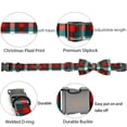 thumbnail image 2 of Collar para perro, elegante tartán navideño con forma de cola pequeña y lazo, talla XS, 2 of 7