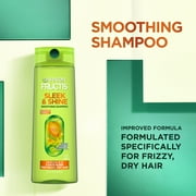 Garnier Fructis Sleek and Shine Fortifying Shampoo for Frizzy, Dry Hair, 12.5 fl oz