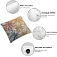 thumbnail image 4 of BANET  Brown White Grey Gray Pillow Covers , Spring Modern Geometry Dahlia Floral Print Decorative Throw Pillow Covers Outdoor Farmhouse Cushion Case for Couch Sofa Bed Decor 18x18in, 4 of 5
